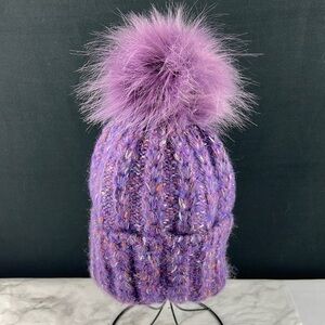 Norla - Beanie with Pom Pom, Purple. OS. NWT *Last One!
